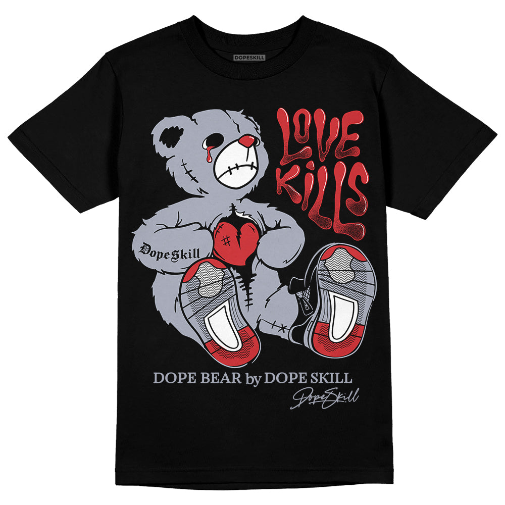 Bred Reimagined 4s DopeSkill T-Shirt Love Kills Graphic