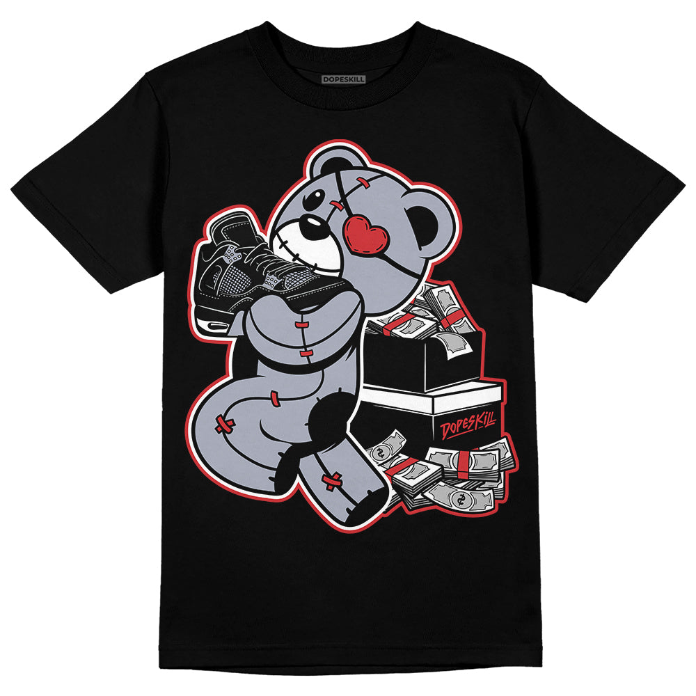 Bred Reimagined 4s DopeSkill T-Shirt Bear Steals Sneaker Graphic