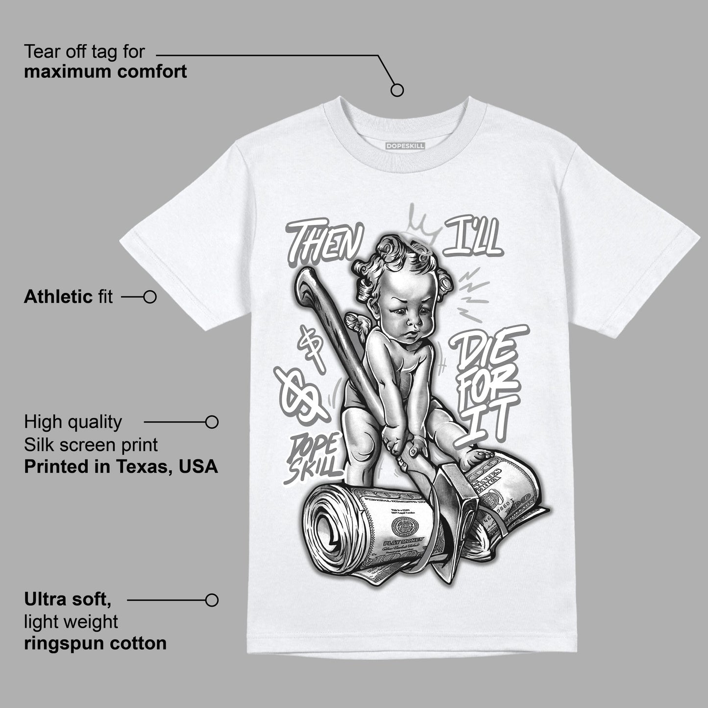 Stealth 12s DopeSkill T-Shirt Then I'll Die For It Graphic