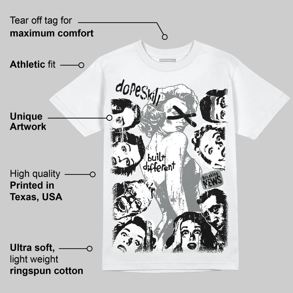 Cool Grey 9s DopeSkill T-Shirt Built Different Graphic