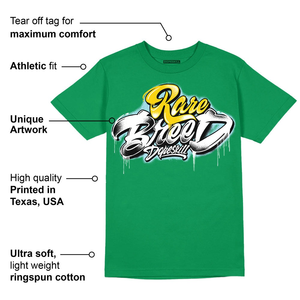Lucky Green 5s DopeSkill Green T-shirt Rare Breed Type Graphic