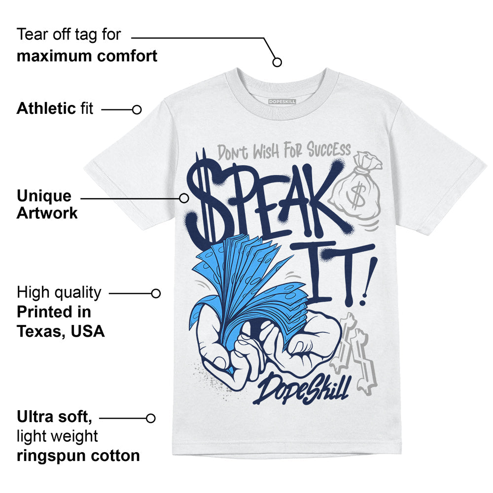 AJ Spizike White Obsidian DopeSkill T-Shirt Speak It Graphic
