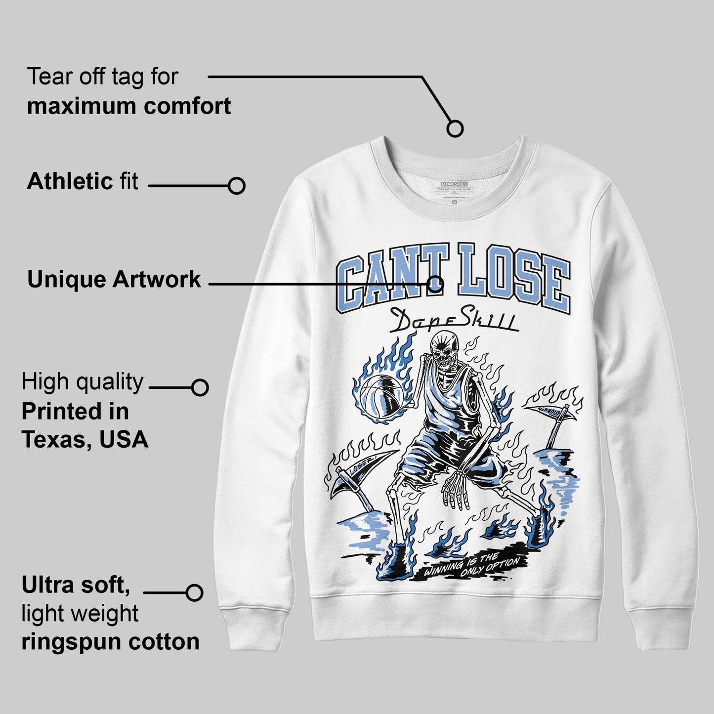 Forget Me Not 4s DopeSkill Sweatshirt Cant Lose Graphic