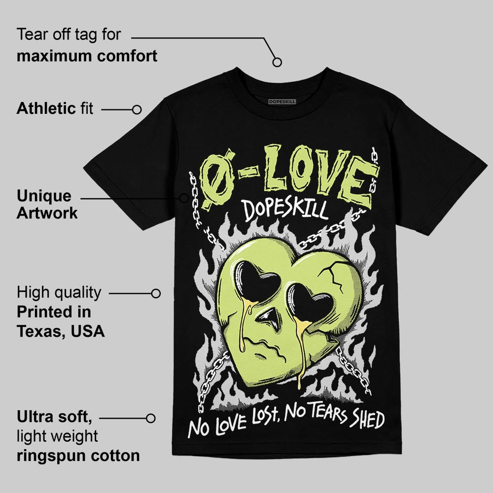 Light Lemon Twist 4s DopeSkill T-Shirt Crying Heart Graphic