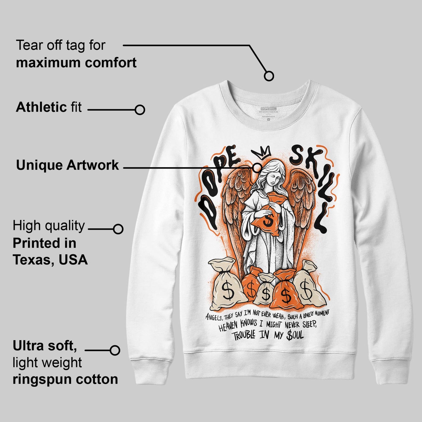 Starfish 3s DopeSkill Sweatshirt Angels Graphic