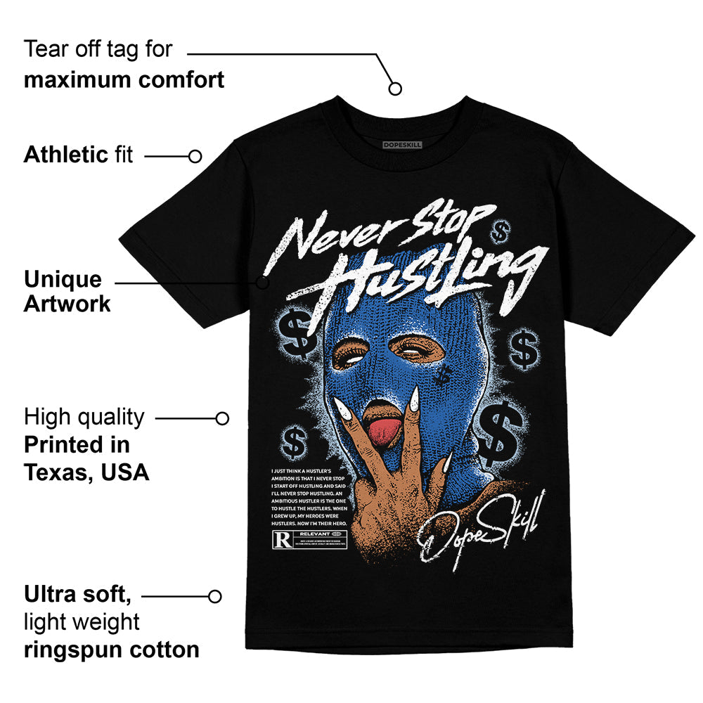 Space Jam 11s DopeSkill T-Shirt Never Stop Hustling Graphic