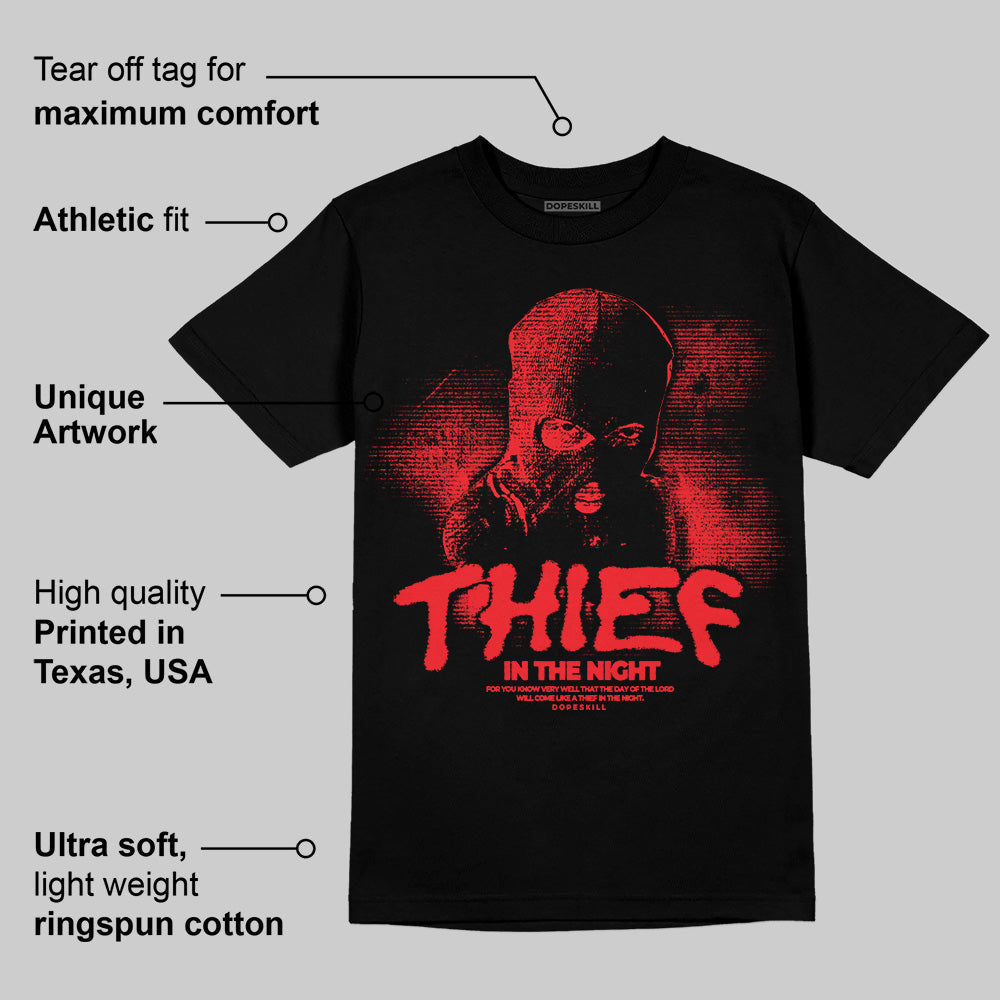 Red Collection DopeSkill T-Shirt Thief In The Night Graphic