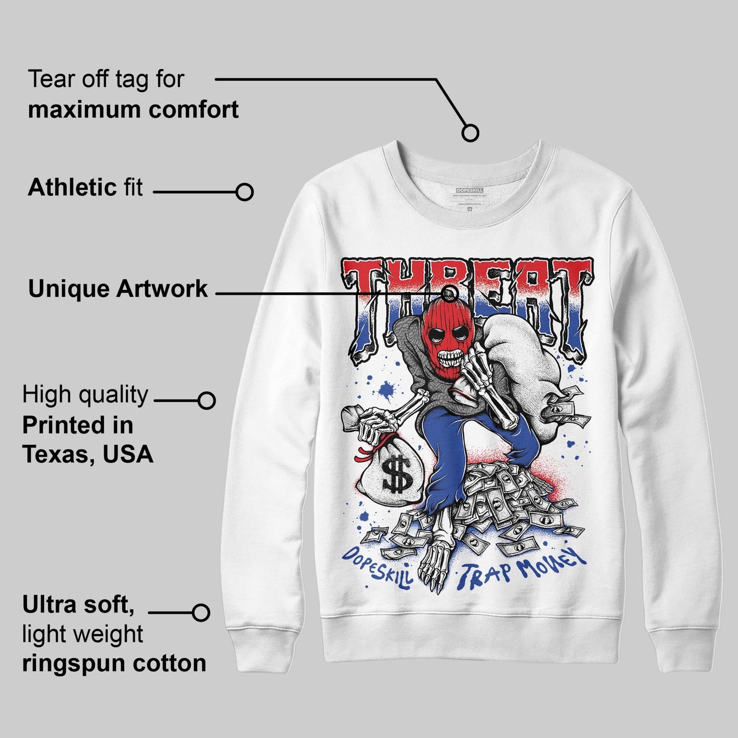Seoul 2.0 3s DopeSkill Sweatshirt Threat Graphic