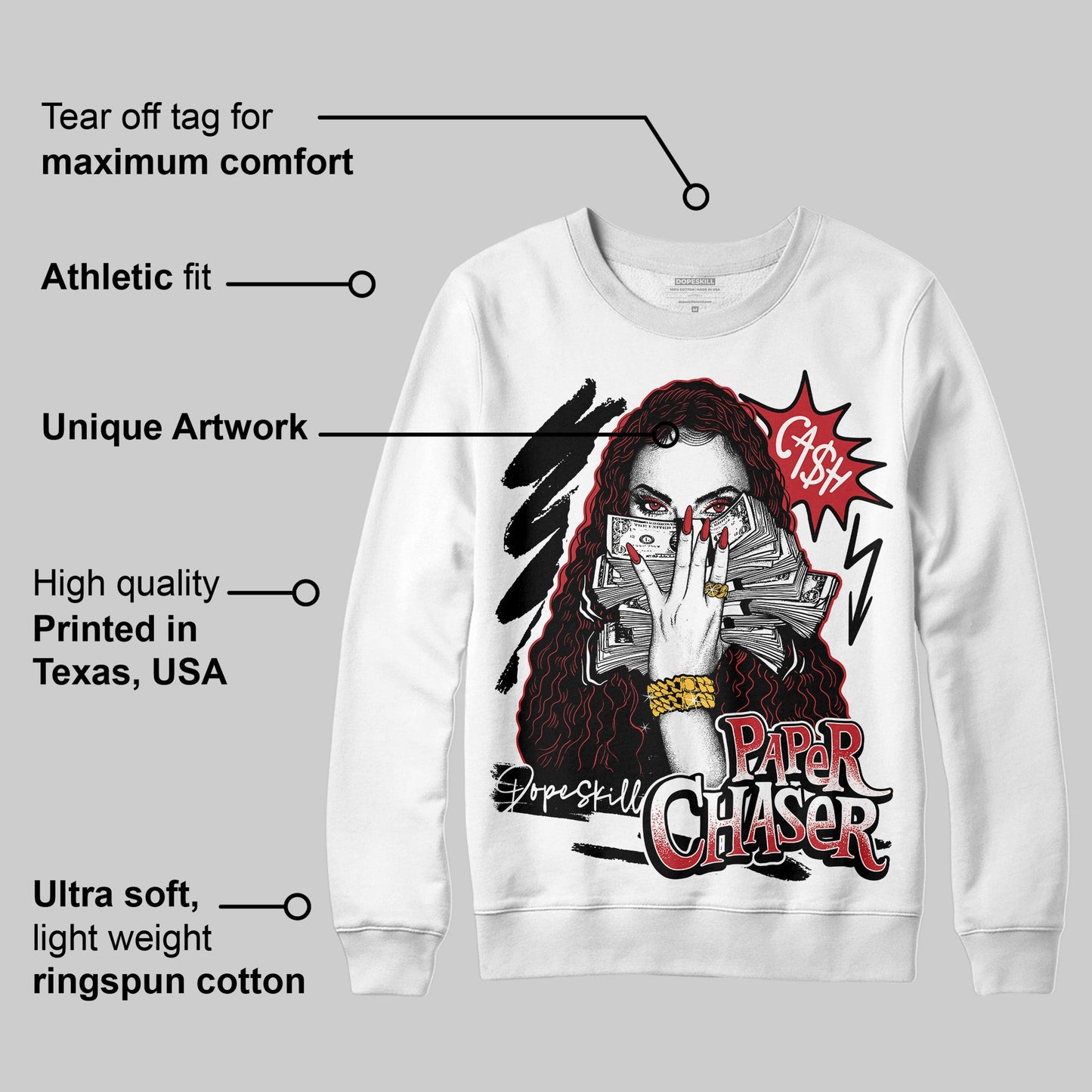 Bred 11s DopeSkill Sweatshirt NPC Graphic
