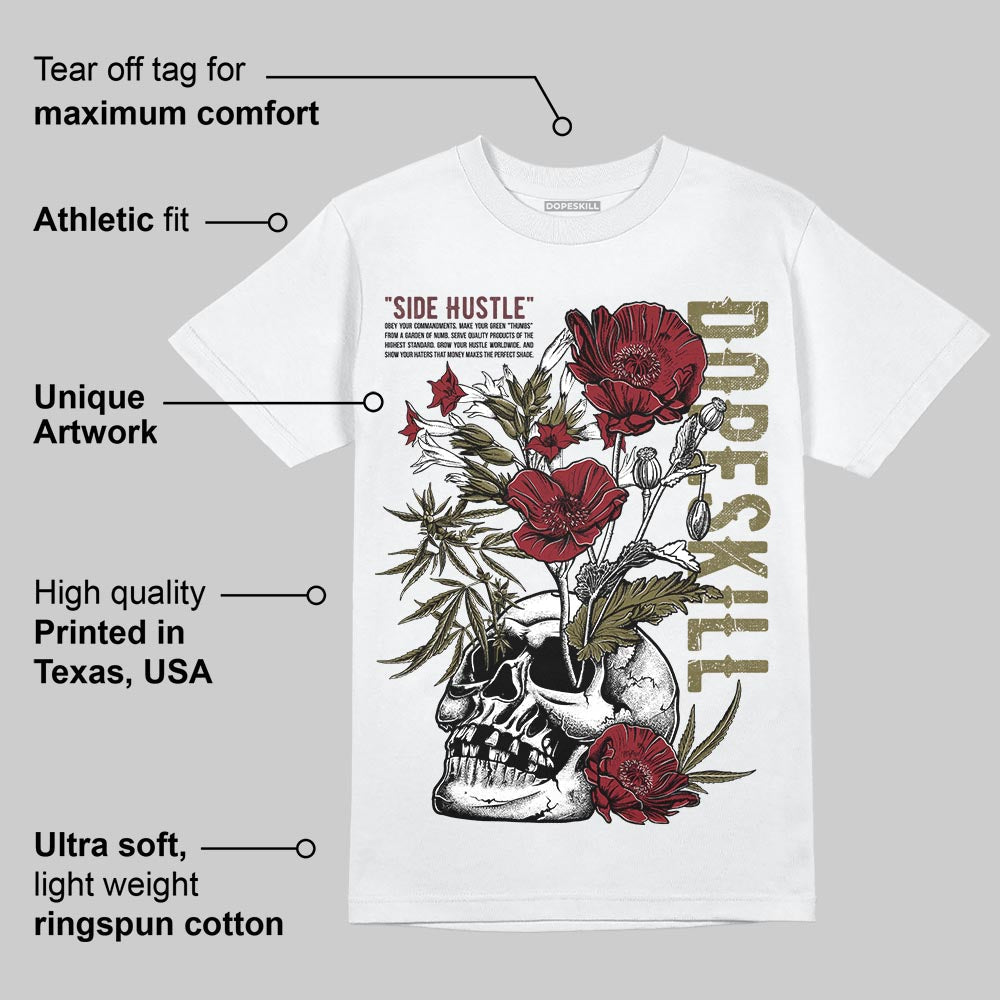 Dunk Dark Team Red/Burgundy Crush DopeSkill T-Shirt Side Hustle Graphic