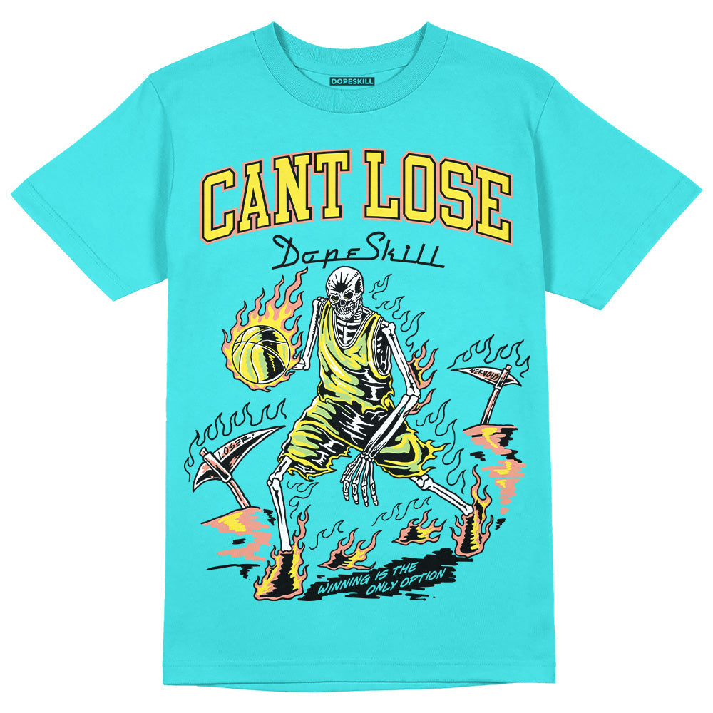 Cyan Burst 9060 DopeSkill Virtual Blue T-Shirt Cant Lose Graphic