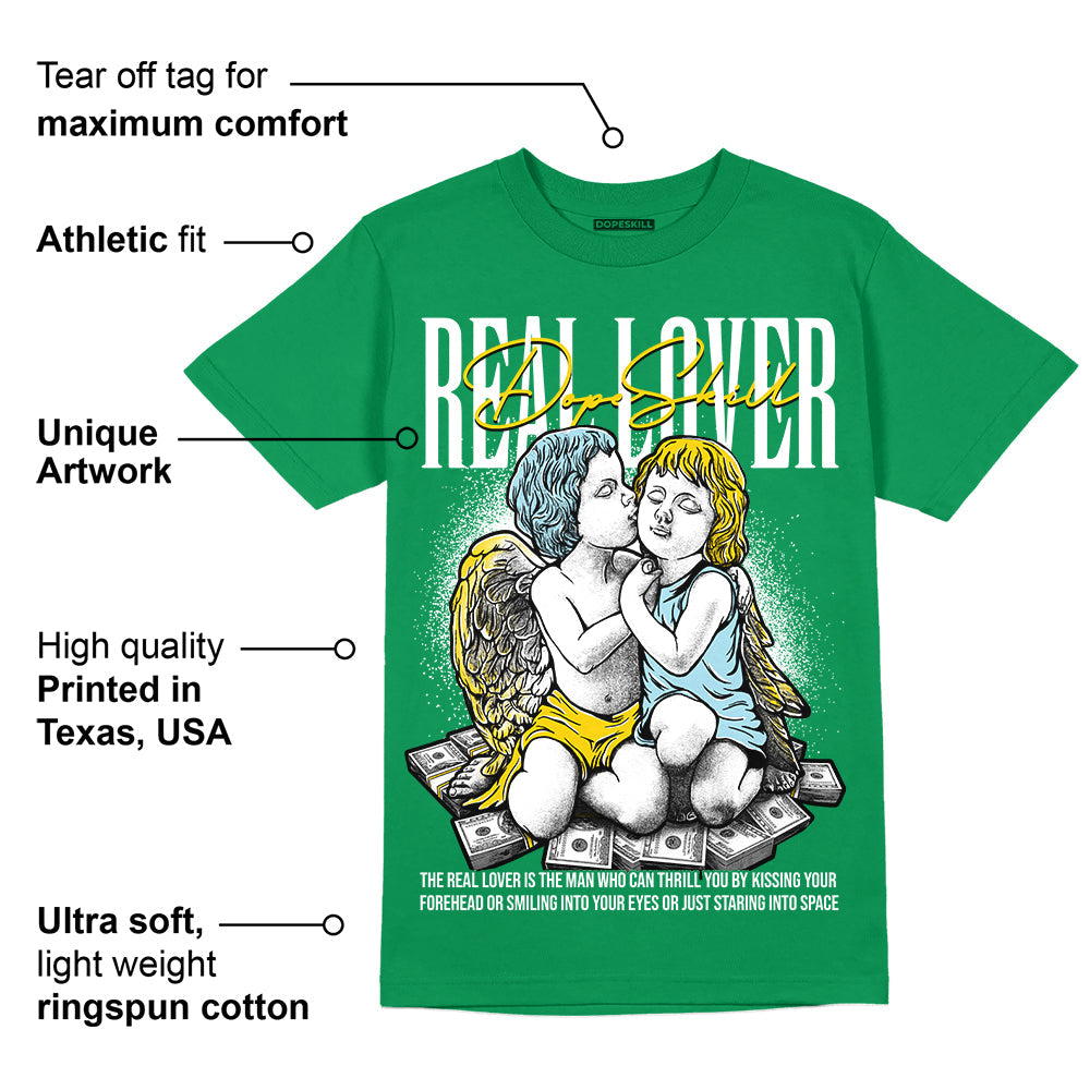 Lucky Green 5s DopeSkill Green T-shirt Real Lover Graphic
