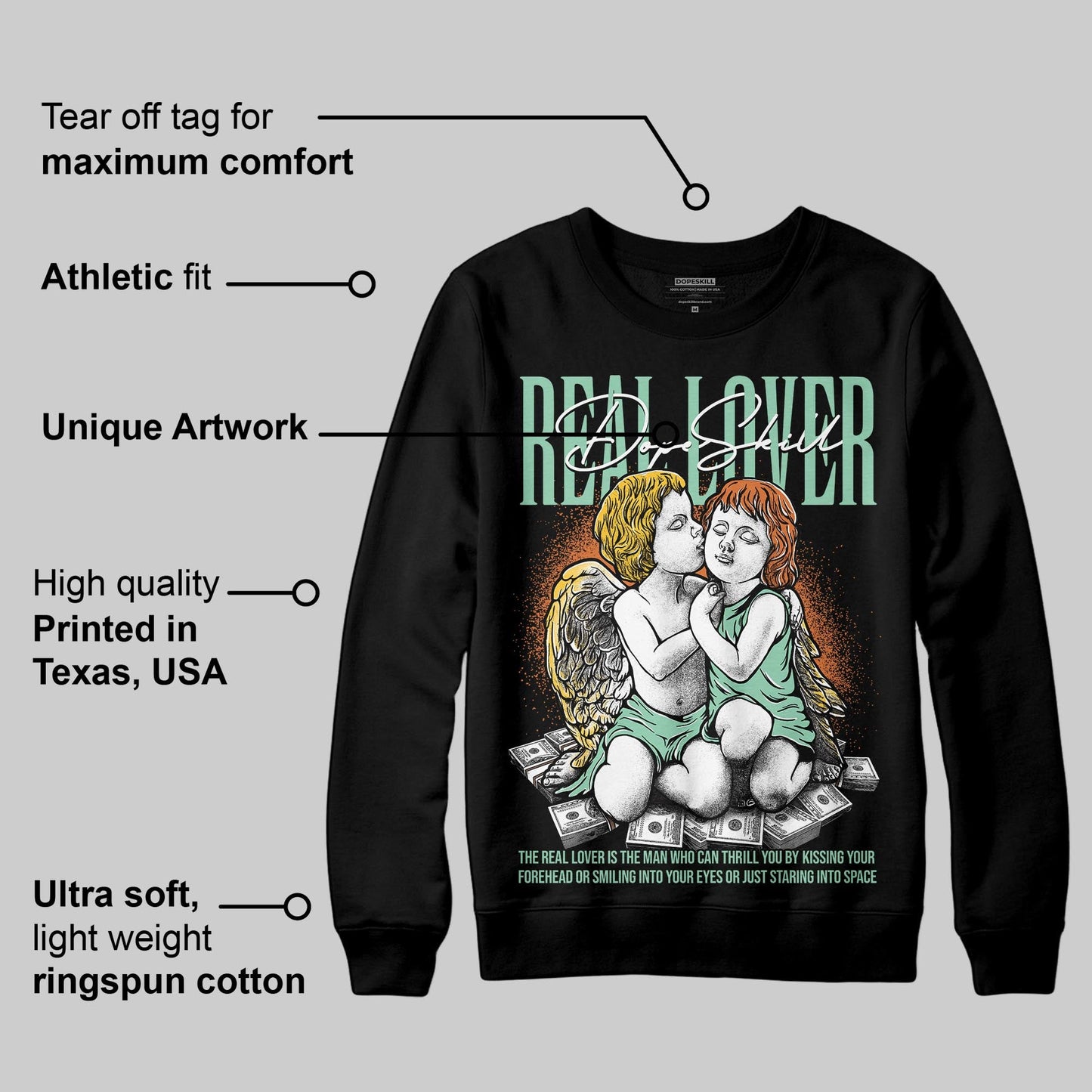 SB Dunk “Rodeo” DopeSkill Sweatshirt Real Lover Graphic