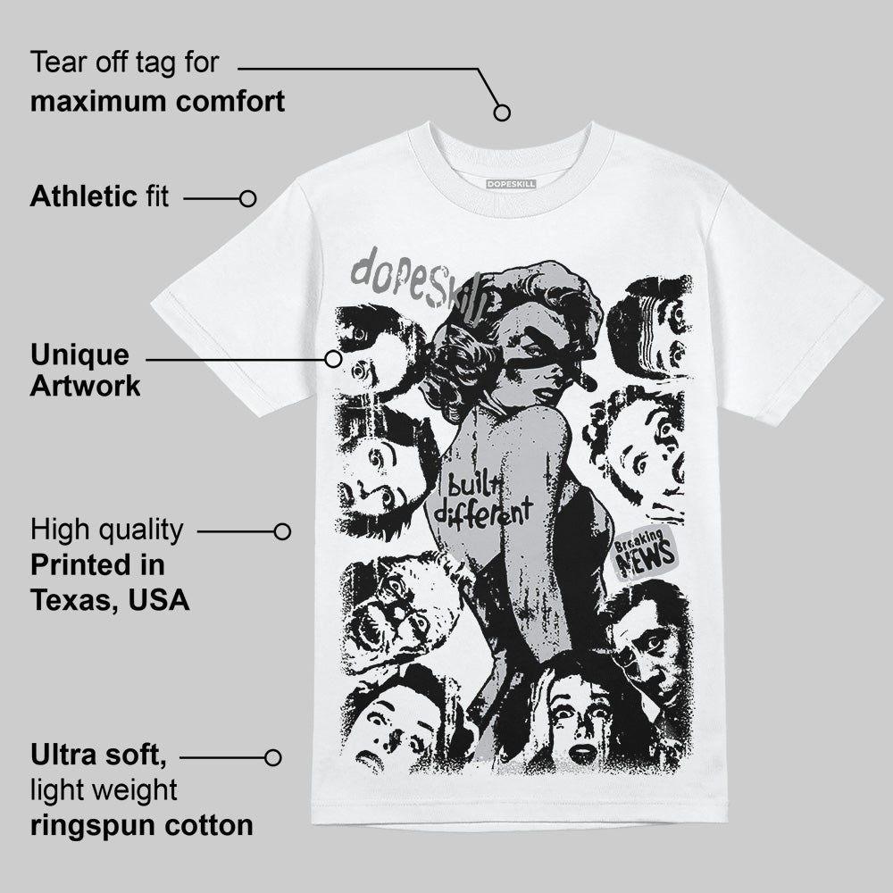 Grey Collection DopeSkill T-Shirt Built Different Graphic