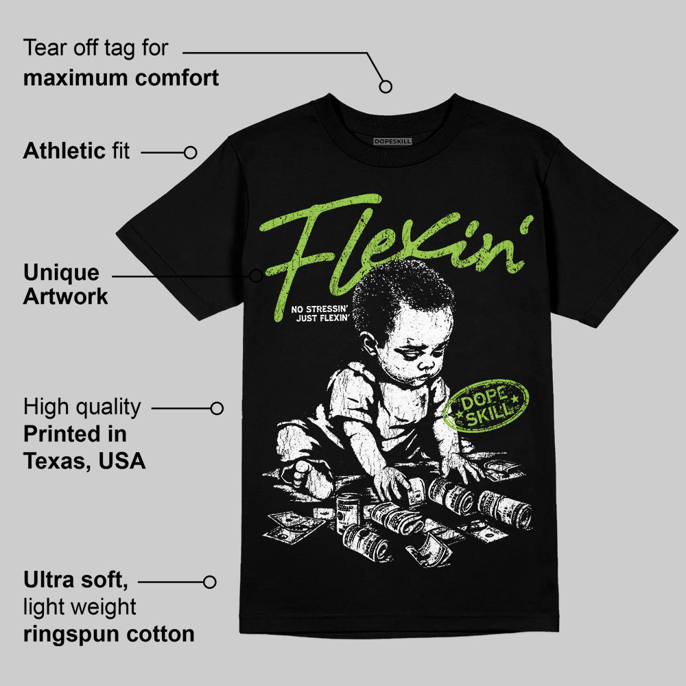 Neon Green Collection DopeSkill T-Shirt Flexin' Graphic