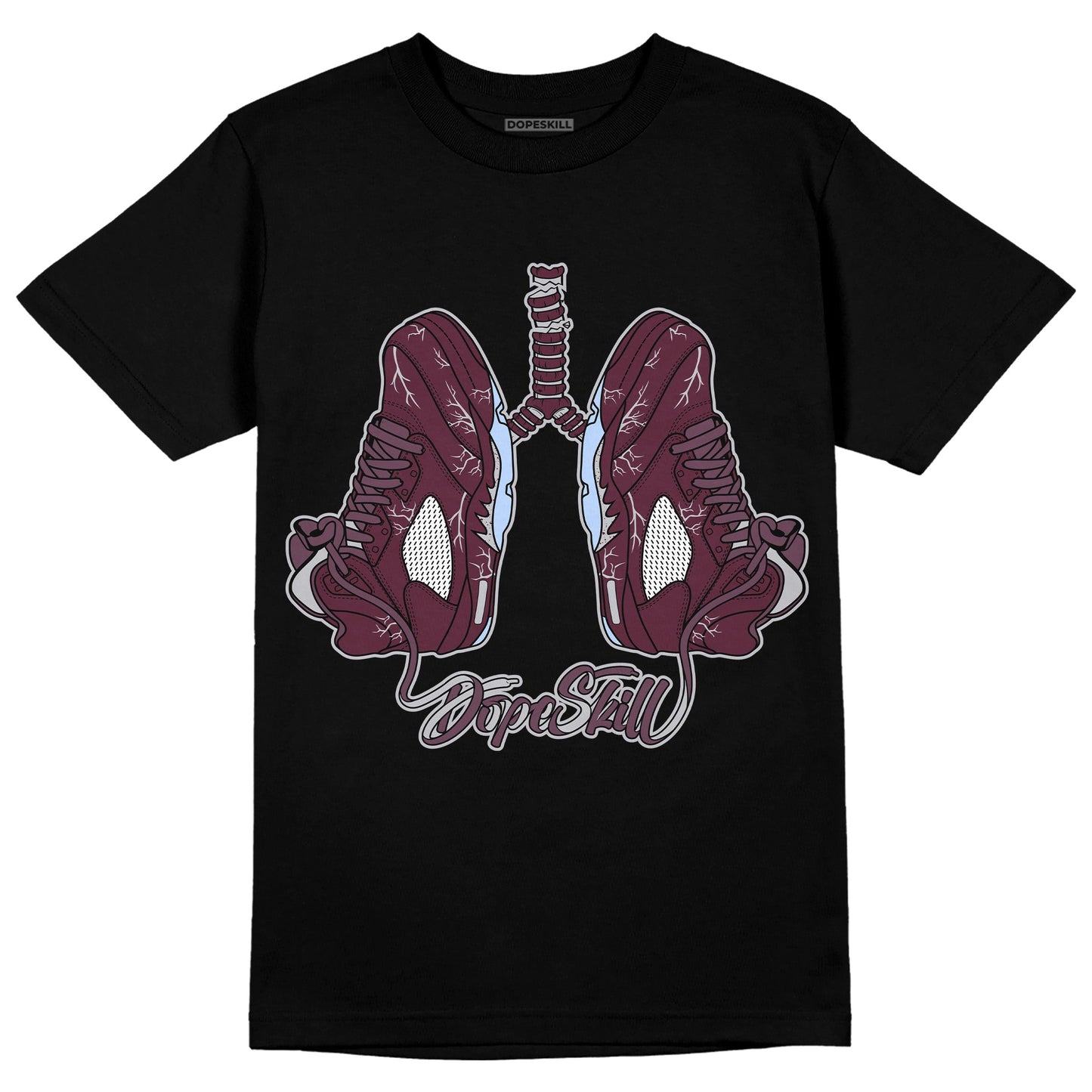 Burgundy 5s DopeSkill T-Shirt Breathe Graphic