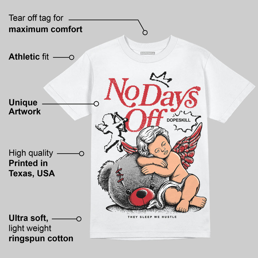 Bred 11s DopeSkill T-Shirt New No Days Off Graphic