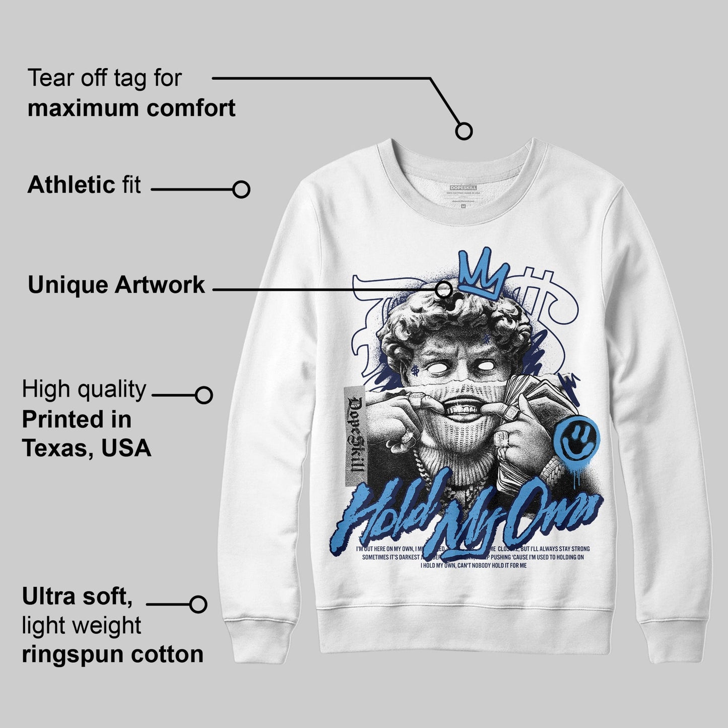 Midnight Navy 3s DopeSkill Sweatshirt In My Way Graphic