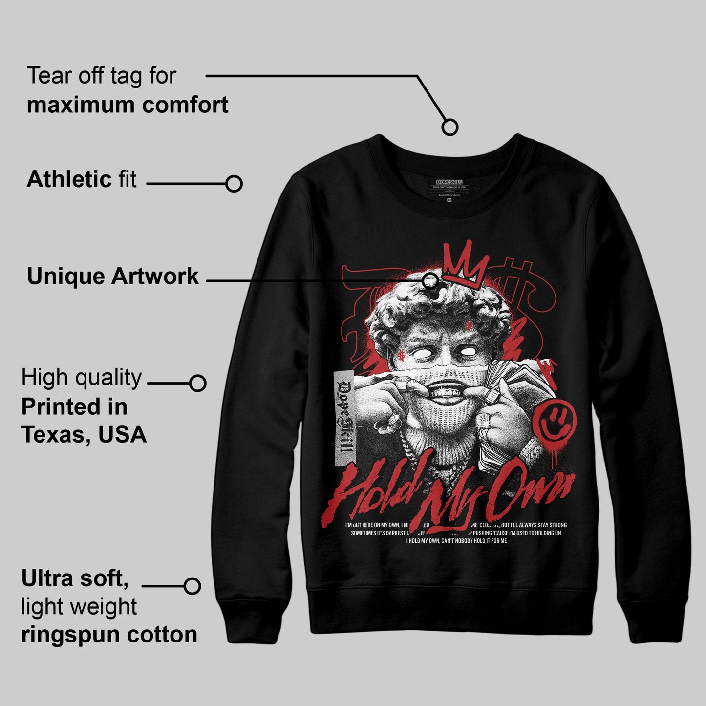 Flu Game 12s DopeSkill Sweatshirt In My Way Graphic