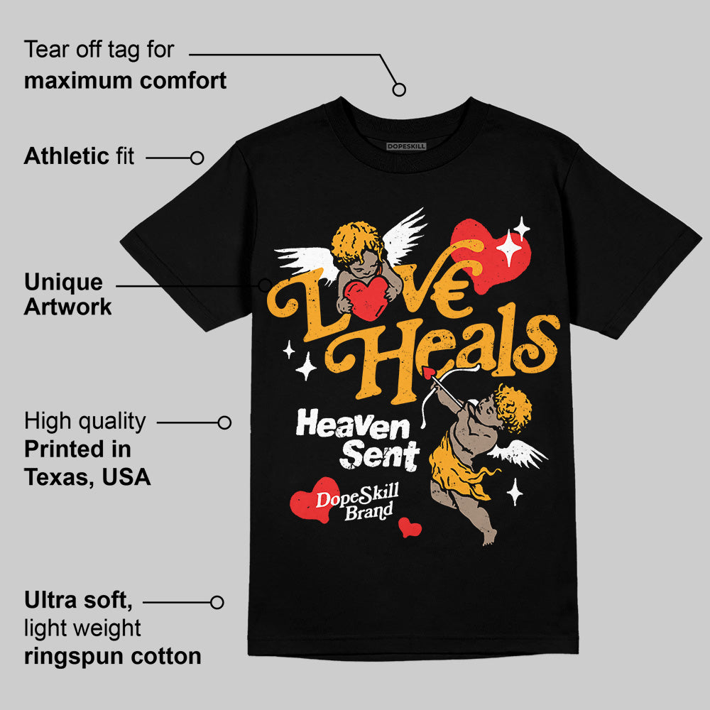Black Taxi 12s DopeSkill T-Shirt New Love Heals Graphic