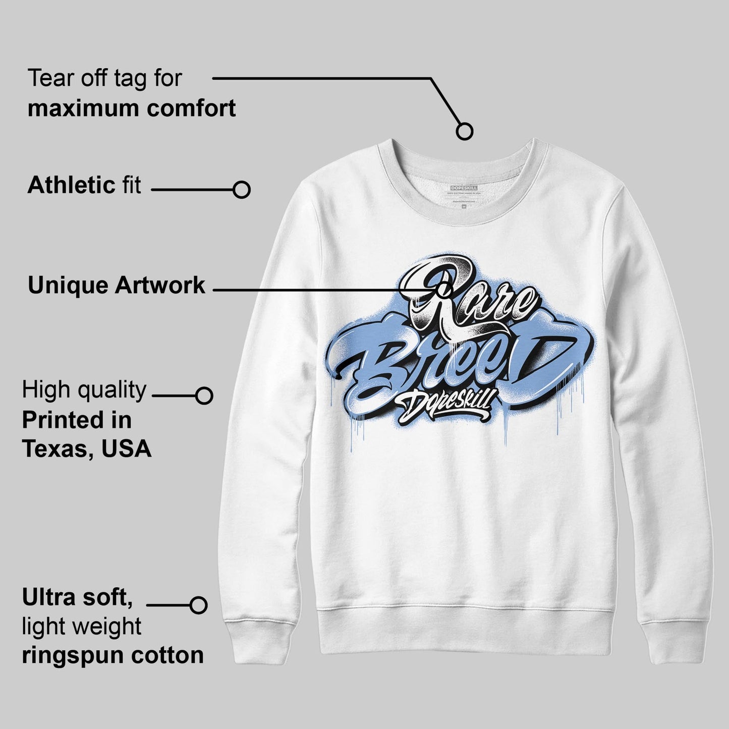 Forget Me Not 4s DopeSkill Sweatshirt Rare Breed Type Graphic
