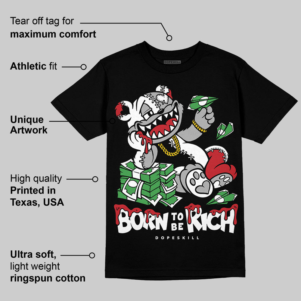 Bred Velvet 11s DopeSkill T-Shirt Born To Be Rich Graphic