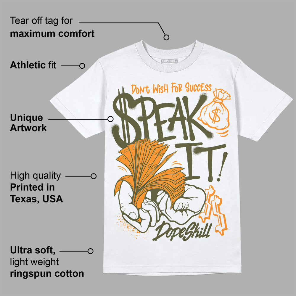 Olive 5s DopeSkill T-Shirt Speak It Graphic