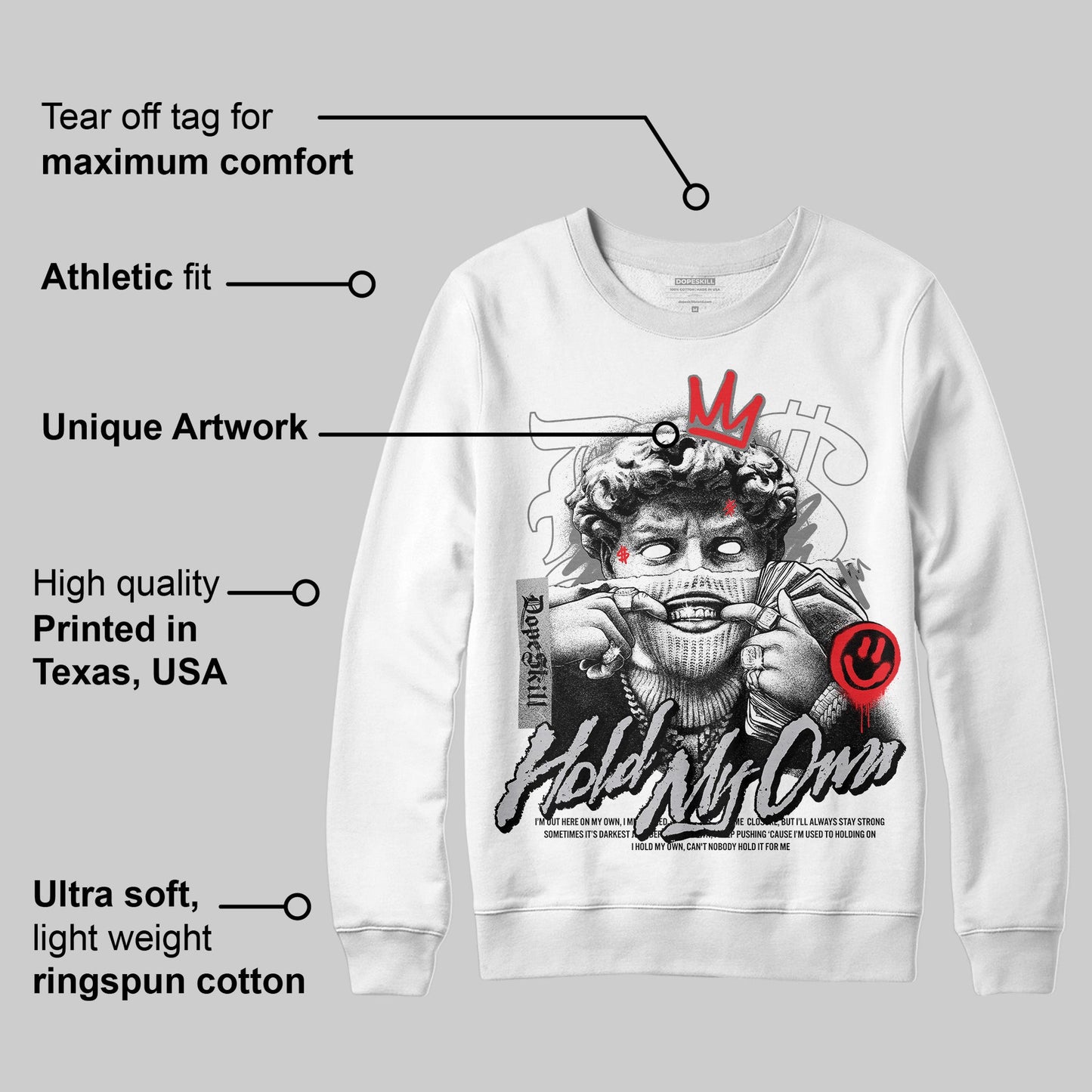 Grey Collection DopeSkill Sweatshirt In My Way Graphic