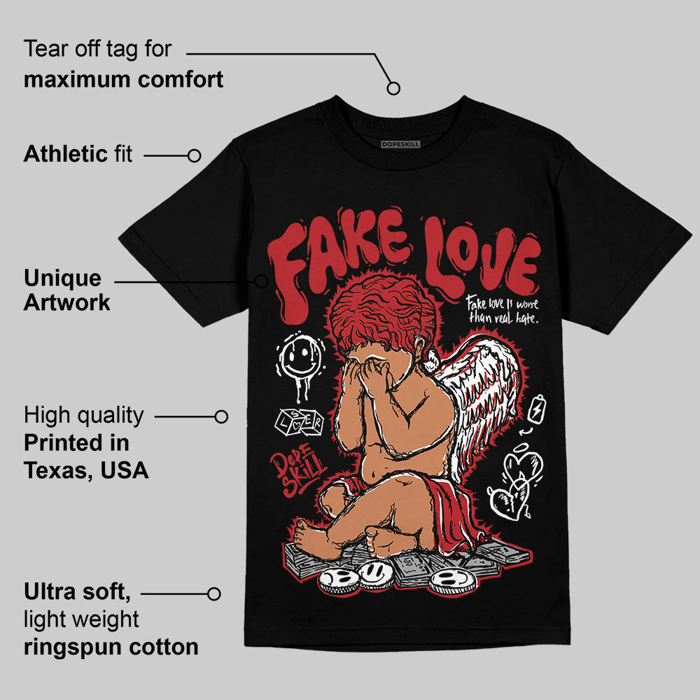 Black Toe Reimagined 1s DopeSkill T-Shirt False Love Graphic