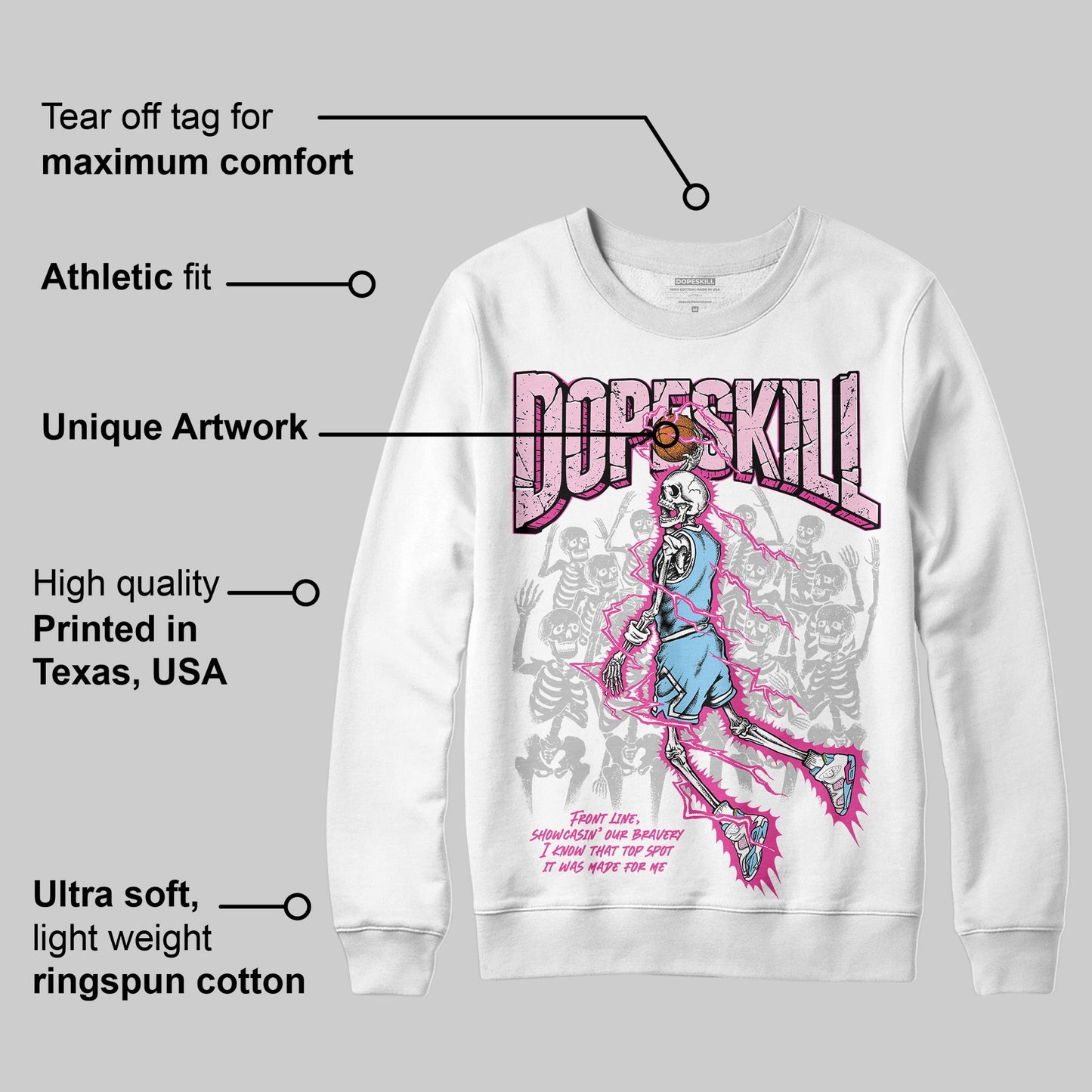 Doernbecher 6s DopeSkill Sweatshirt Thunder Dunk Graphic