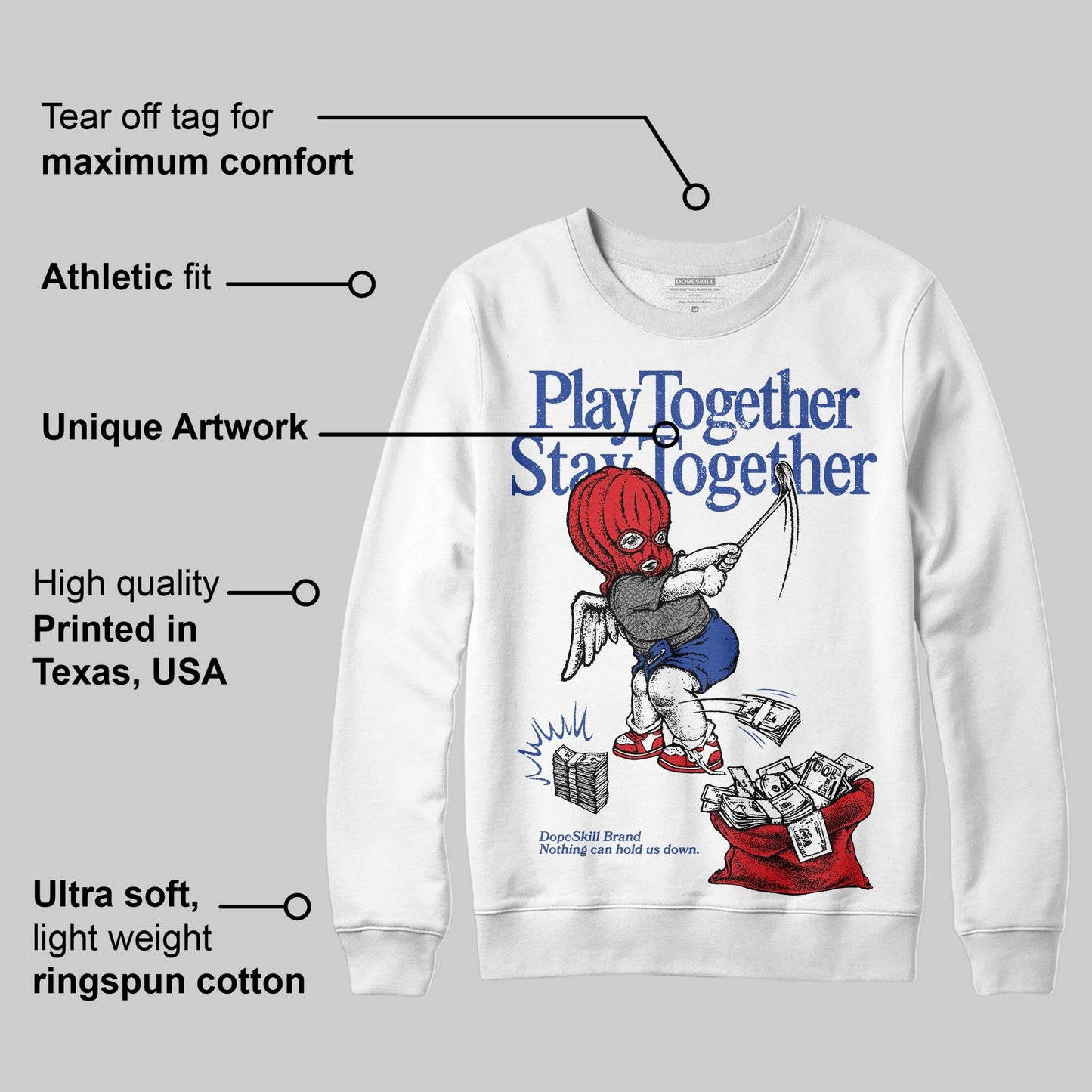 Seoul 2.0 3s DopeSkill Sweatshirt Play together, Stay together Graphic