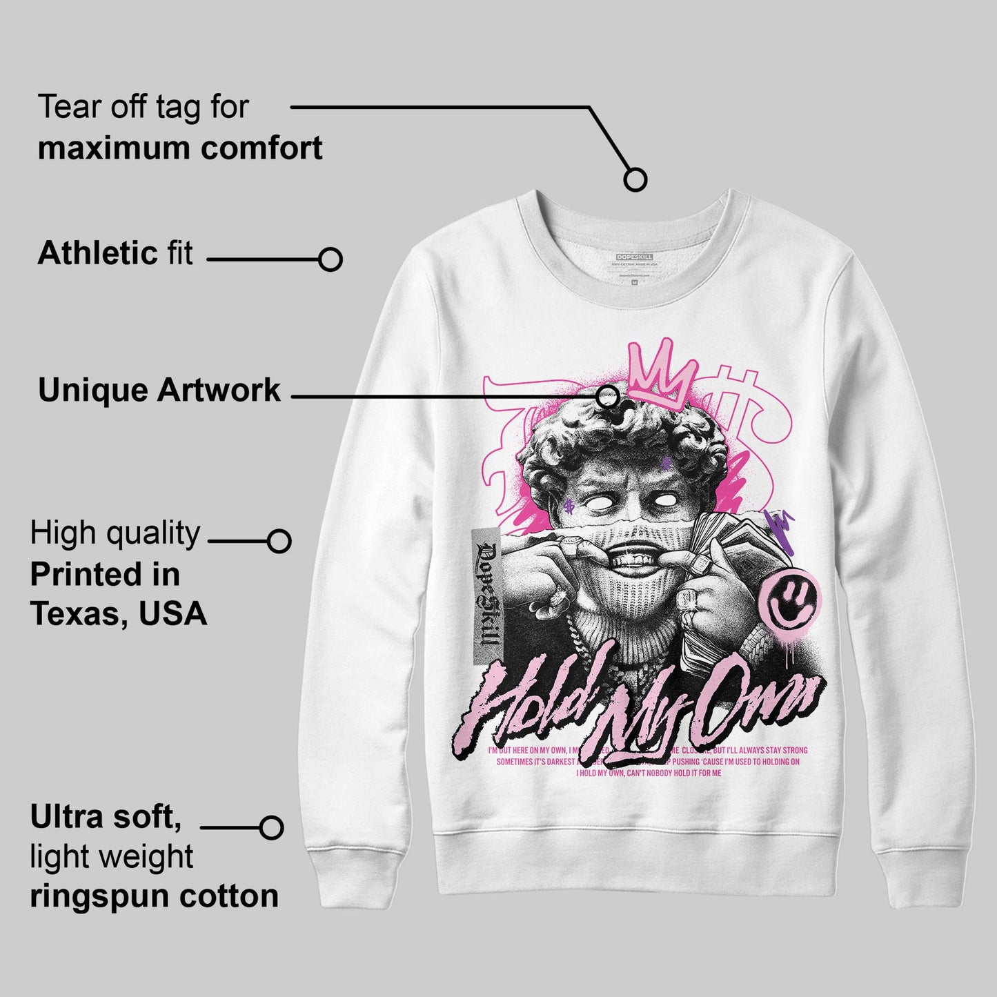 Pink Collection DopeSkill Sweatshirt In My Way Graphic