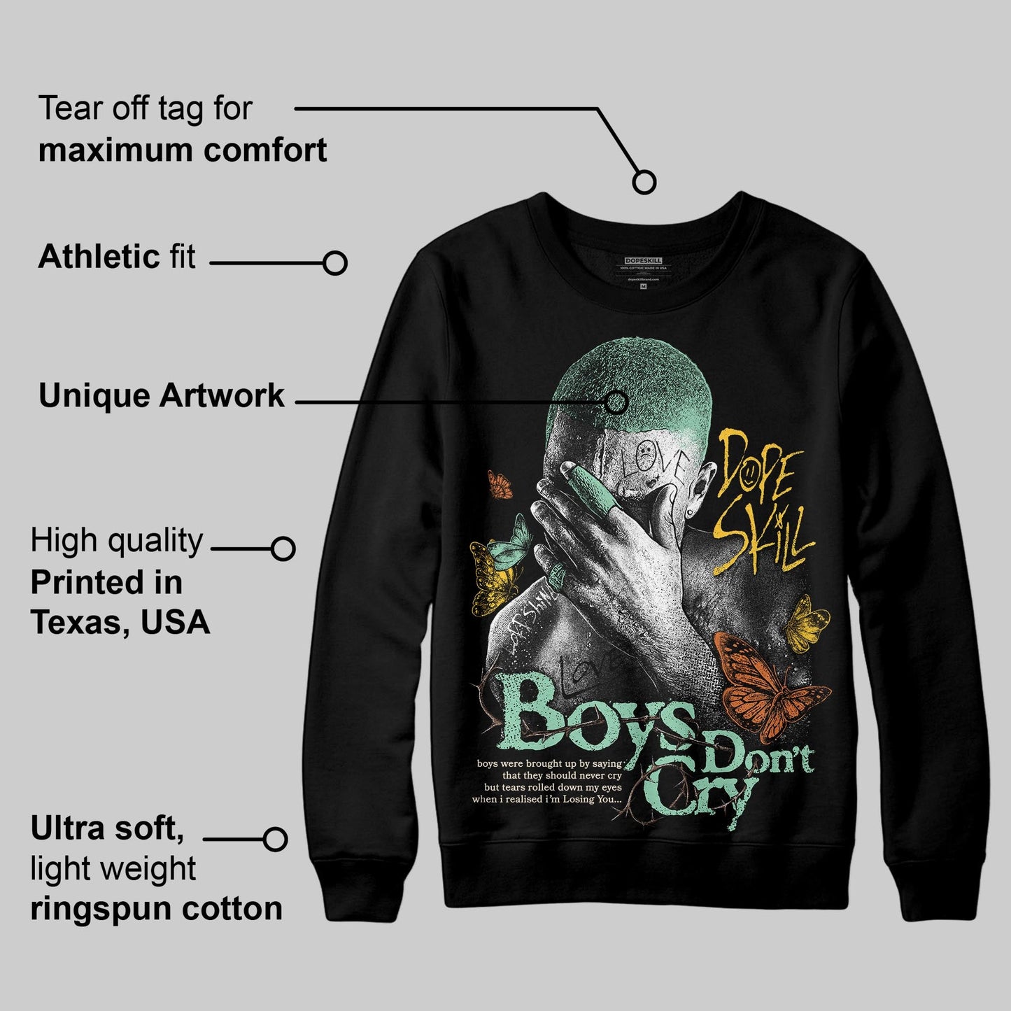 SB Dunk “Rodeo” DopeSkill Sweatshirt Boys Don't Cry Graphic