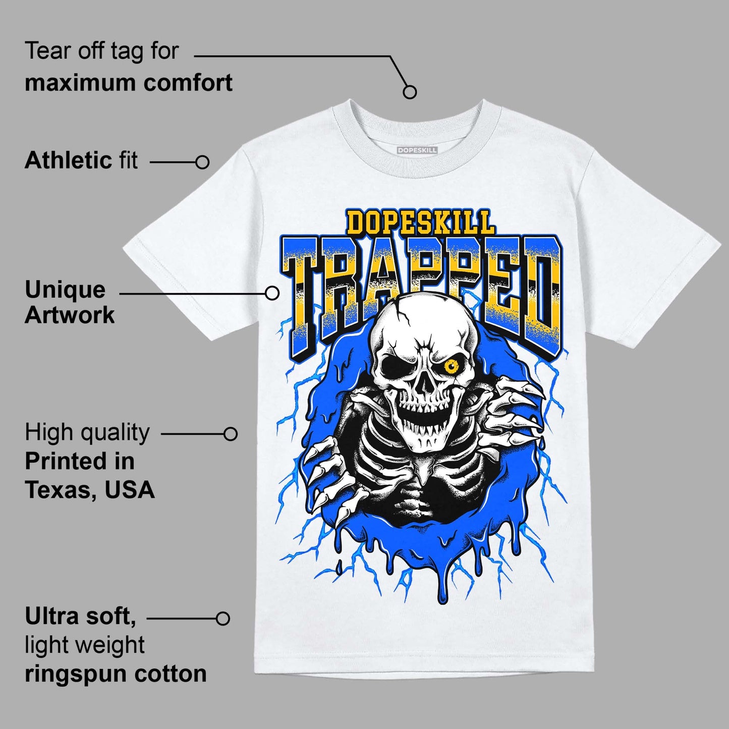 Royal Blue Collection DopeSkill T-Shirt Trapped Halloween Graphic