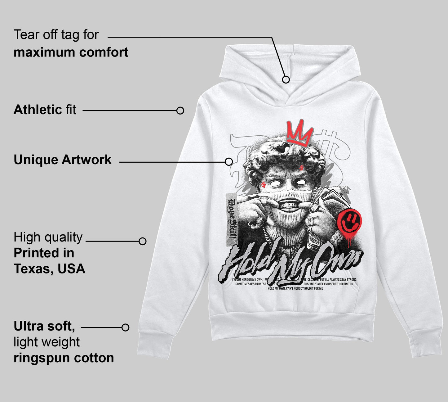 Grey Collection DopeSkill Hoodie Sweatshirt In My Way Graphic