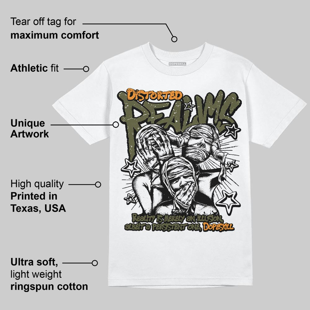 Olive 5s DopeSkill T-Shirt Distorted Realms Graphic