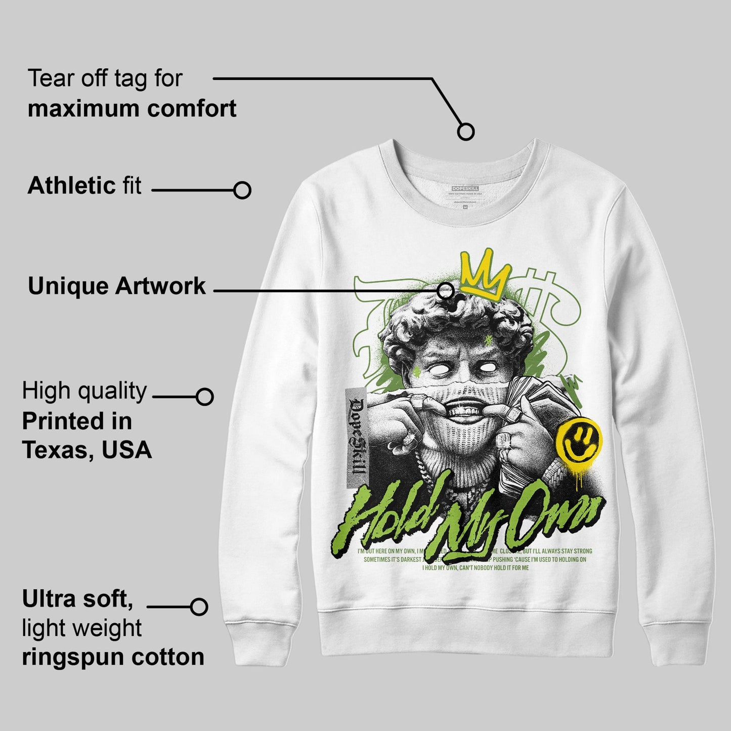 Dunk 'Chlorophyll' DopeSkill Sweatshirt In My Way Graphic