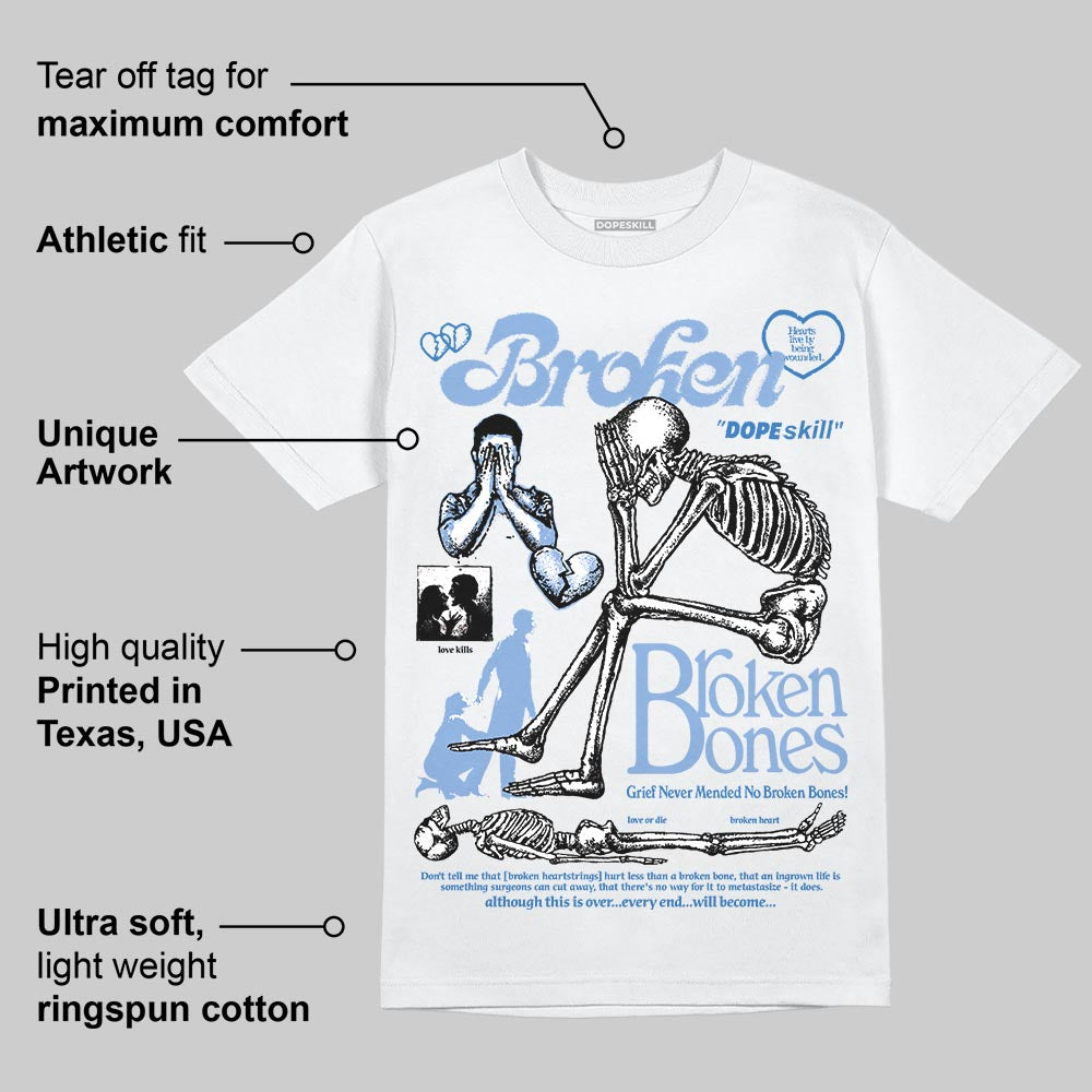 Forget Me Not 4s DopeSkill T-Shirt Broken Bones Graphic