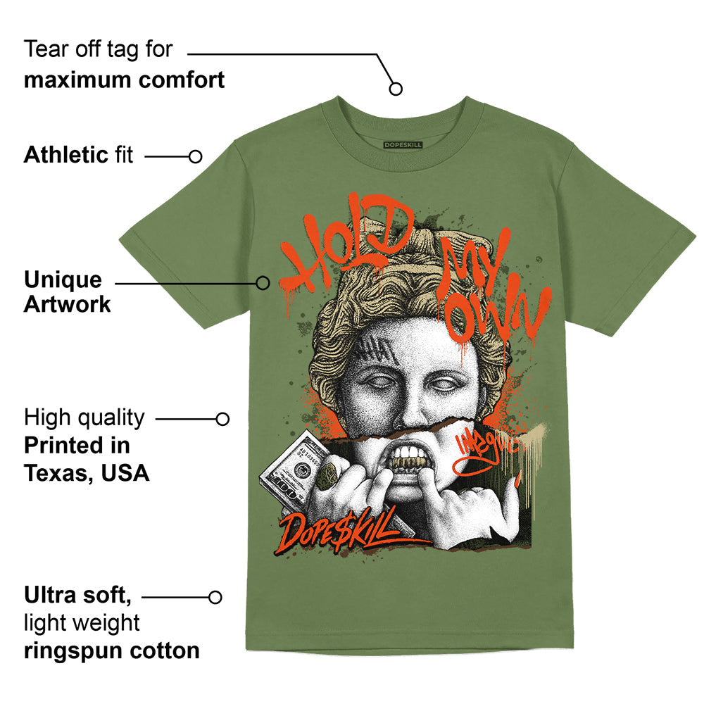 Olive Collection DopeSkill Olive T-shirt Hold My Own Graphic