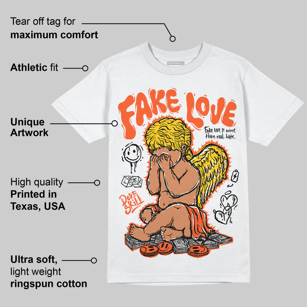 Orange Milk DopeSkill T-Shirt False Love Graphic