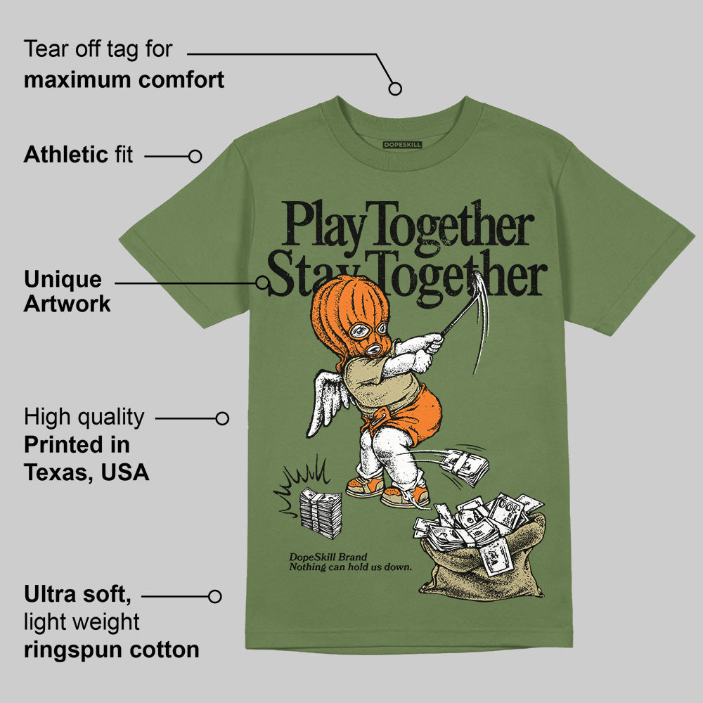 Olive Collection DopeSkill Olive T-shirt Play together, Stay together Graphic