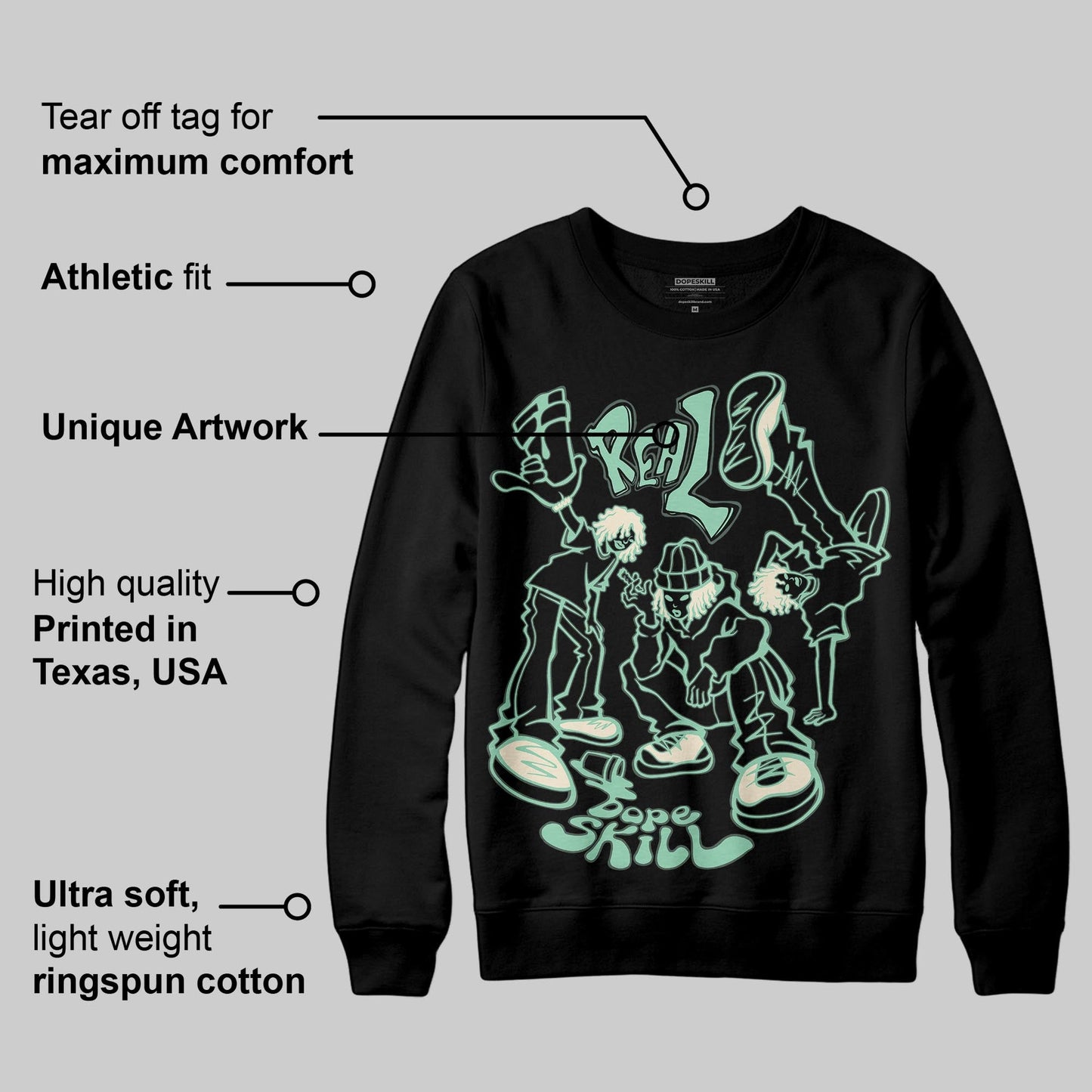 SB Dunk “Rodeo” DopeSkill Sweatshirt Real Y2K Players Graphic