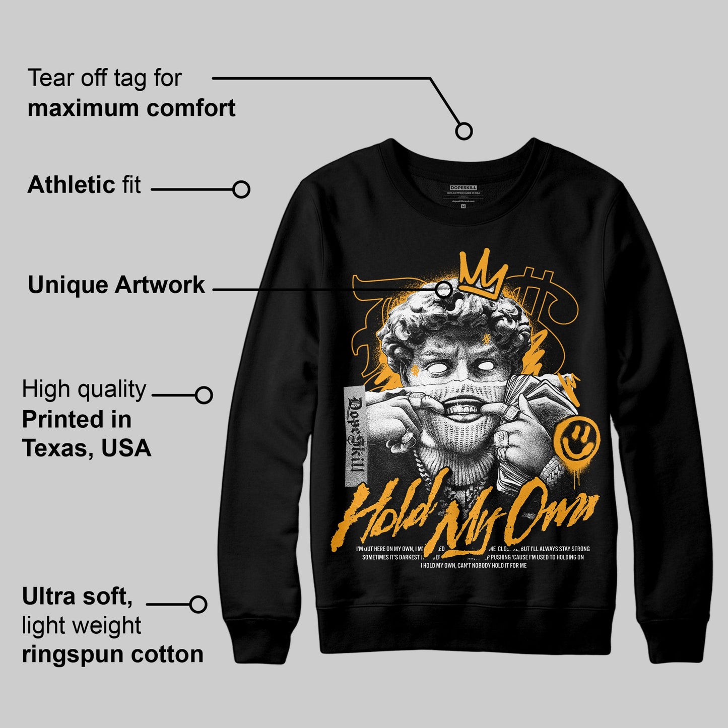 Black Taxi 12s DopeSkill Sweatshirt In My Way Graphic