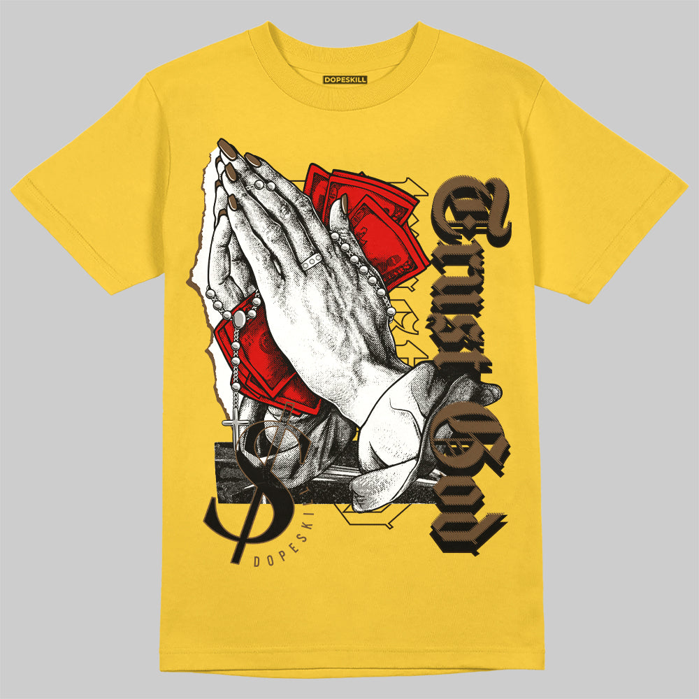 Yellow Collection DopeSkill Gold T-shirt Trust God Graphic