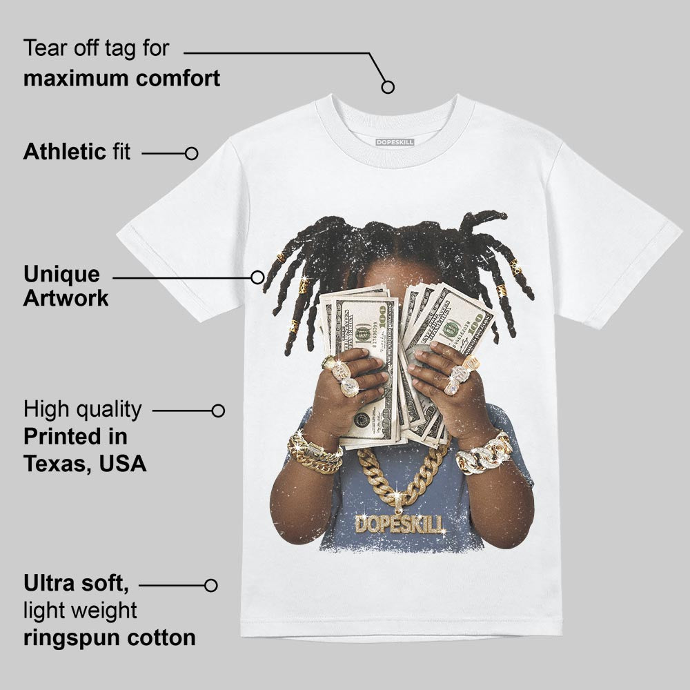 Diffused Blue 11s DopeSkill T-Shirt Rich Youth Graphic
