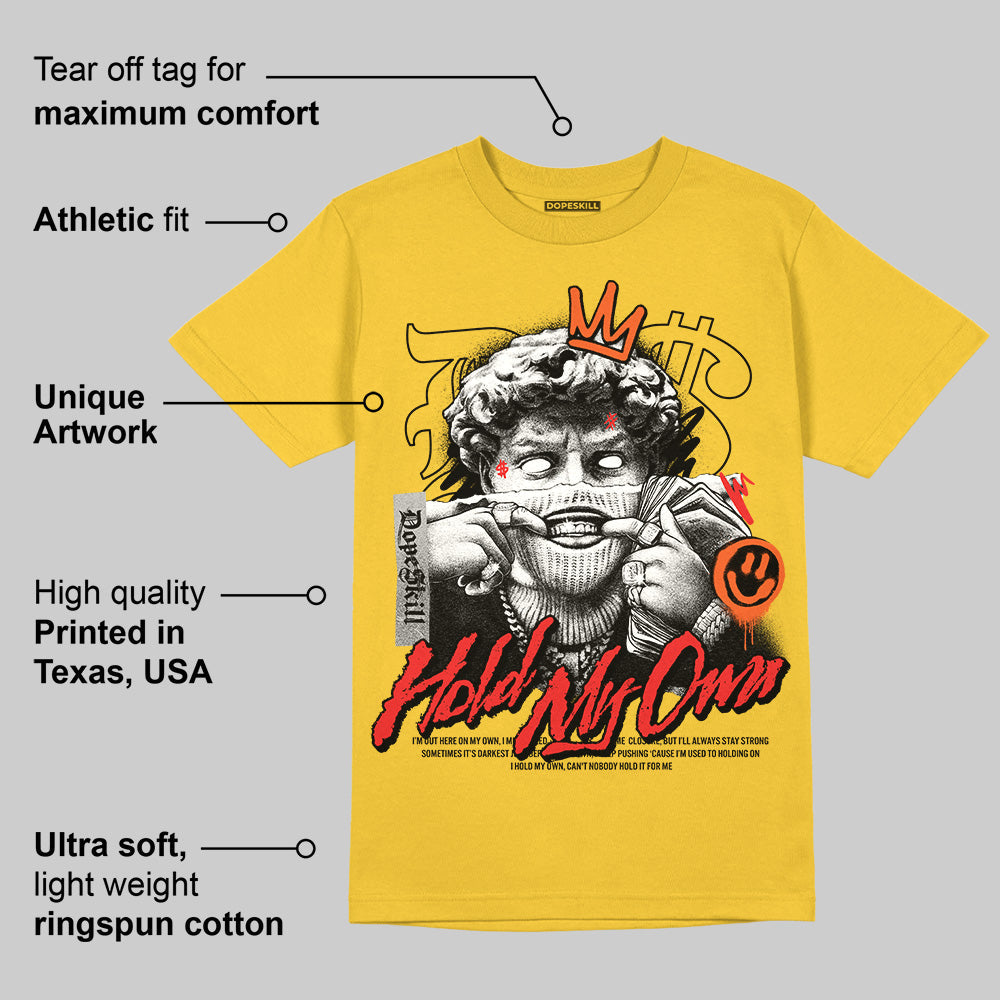 Yellow Collection DopeSkill Gold T-shirt In My Way Graphic