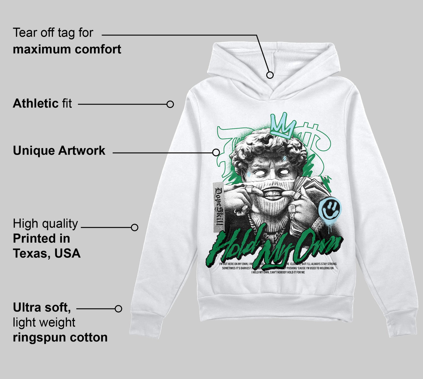 Lucky Green 5s DopeSkill Hoodie Sweatshirt In My Way Graphic