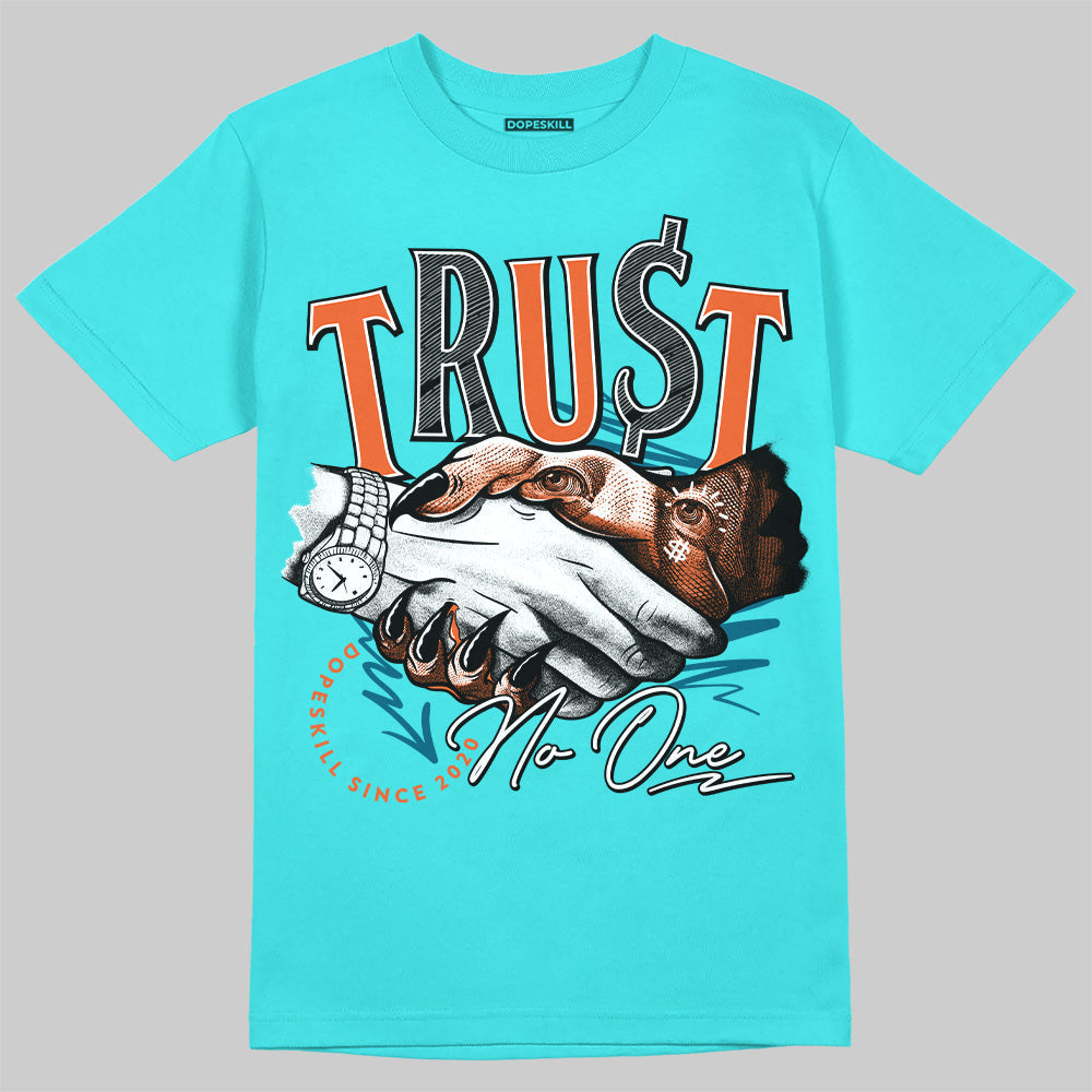 Dunk Dolphins DopeSkill Tahiti Blue T-shirt Trust No One Graphic