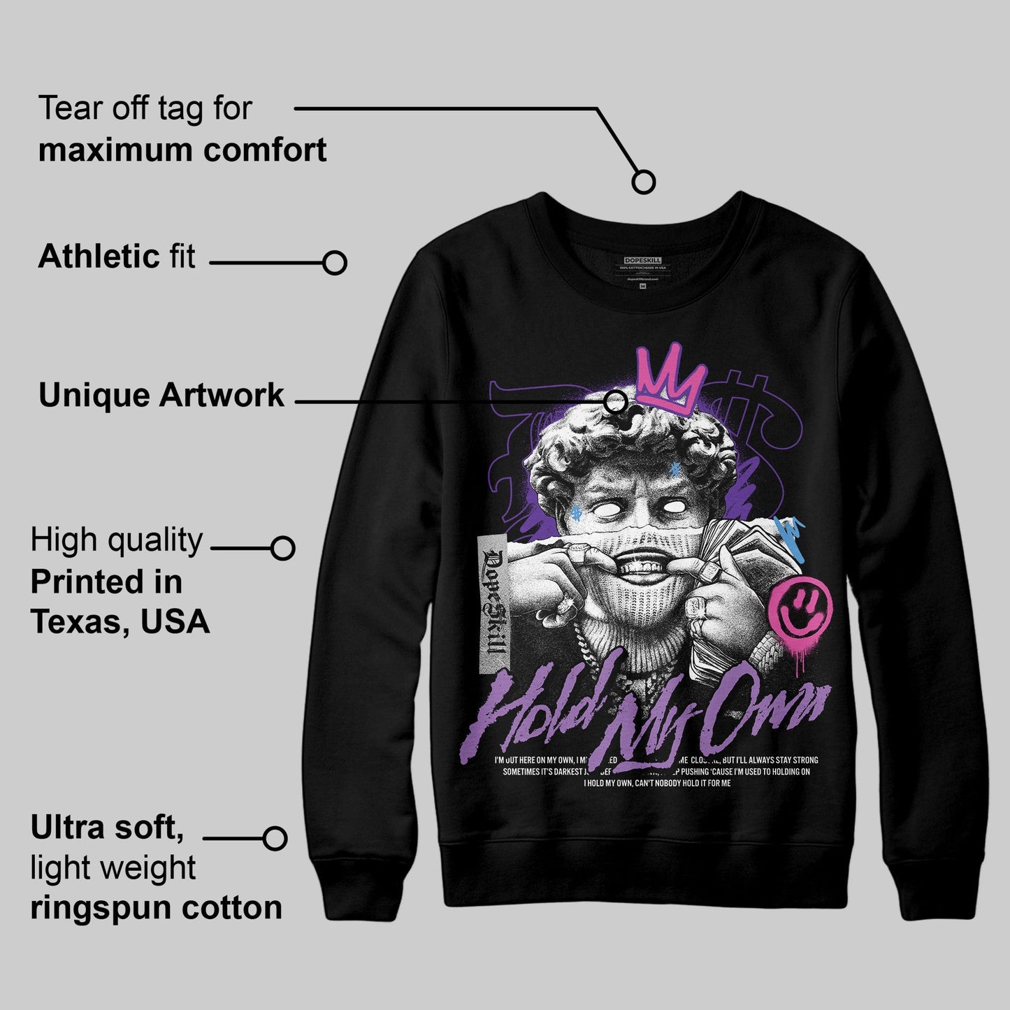 PURPLE Collection DopeSkill Sweatshirt In My Way Graphic