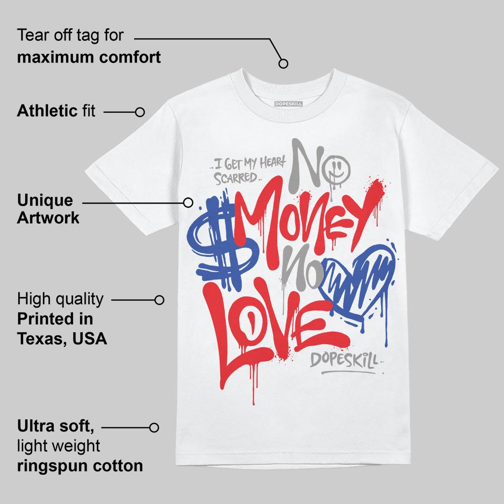 Seoul 2.0 3s DopeSkill T-Shirt No Money No Love Typo Graphic